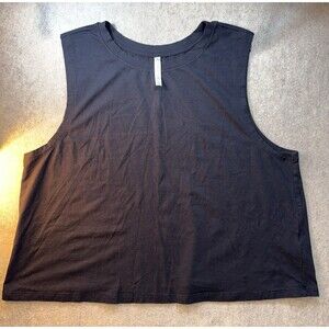 Fabletics Women’s Black Performance Muscle Tank Top Lightweight Athletic Size 1X